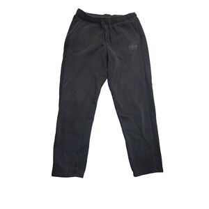 PUMA Womens Black Tapered Jogger Sweatpants Textured Side Panel Size Medium